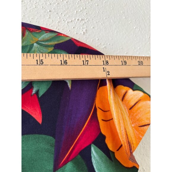Vintage Jessica Howard Womens Tropical Fruit Print Dress Short Sleeves Mid-Lengt - Picture 10 of 13